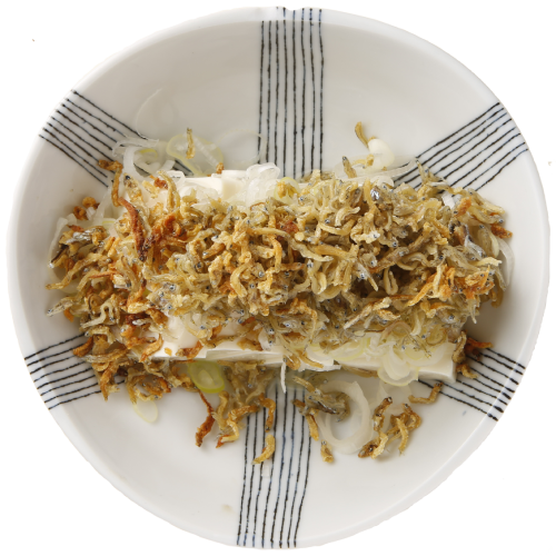 カリカリじゃこ豆腐